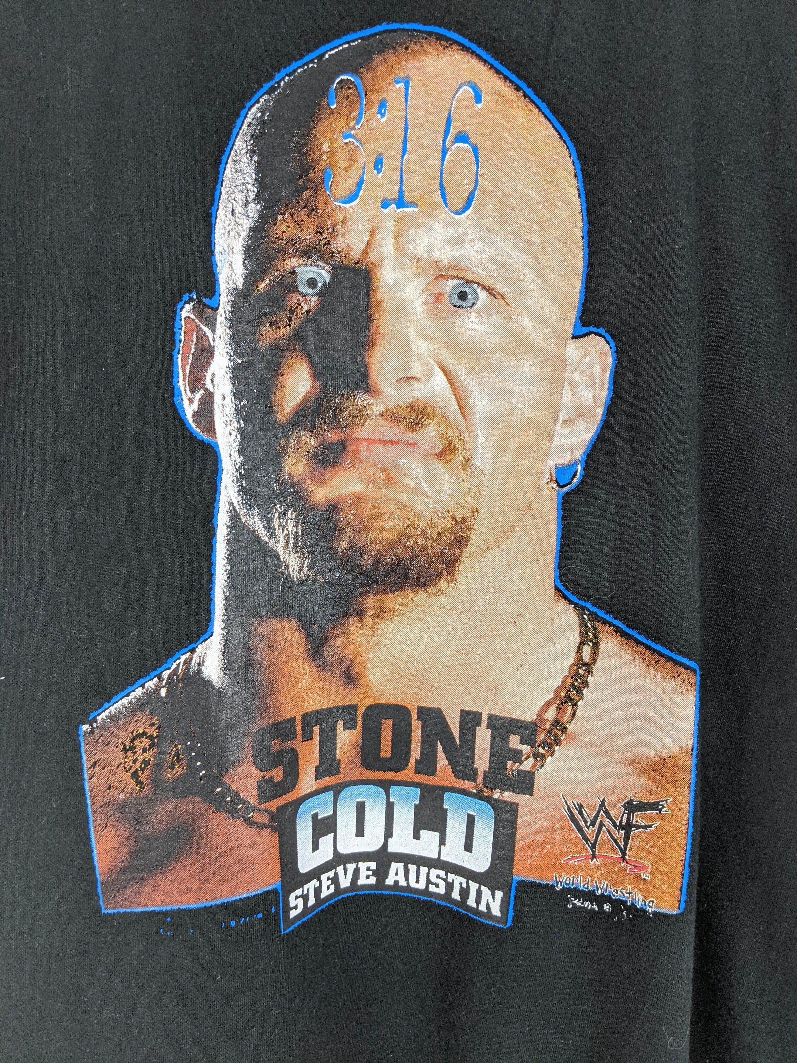 Wwf - Vintage 90s 1997 3:16 Stone Cold Steve Austin shirt - 2