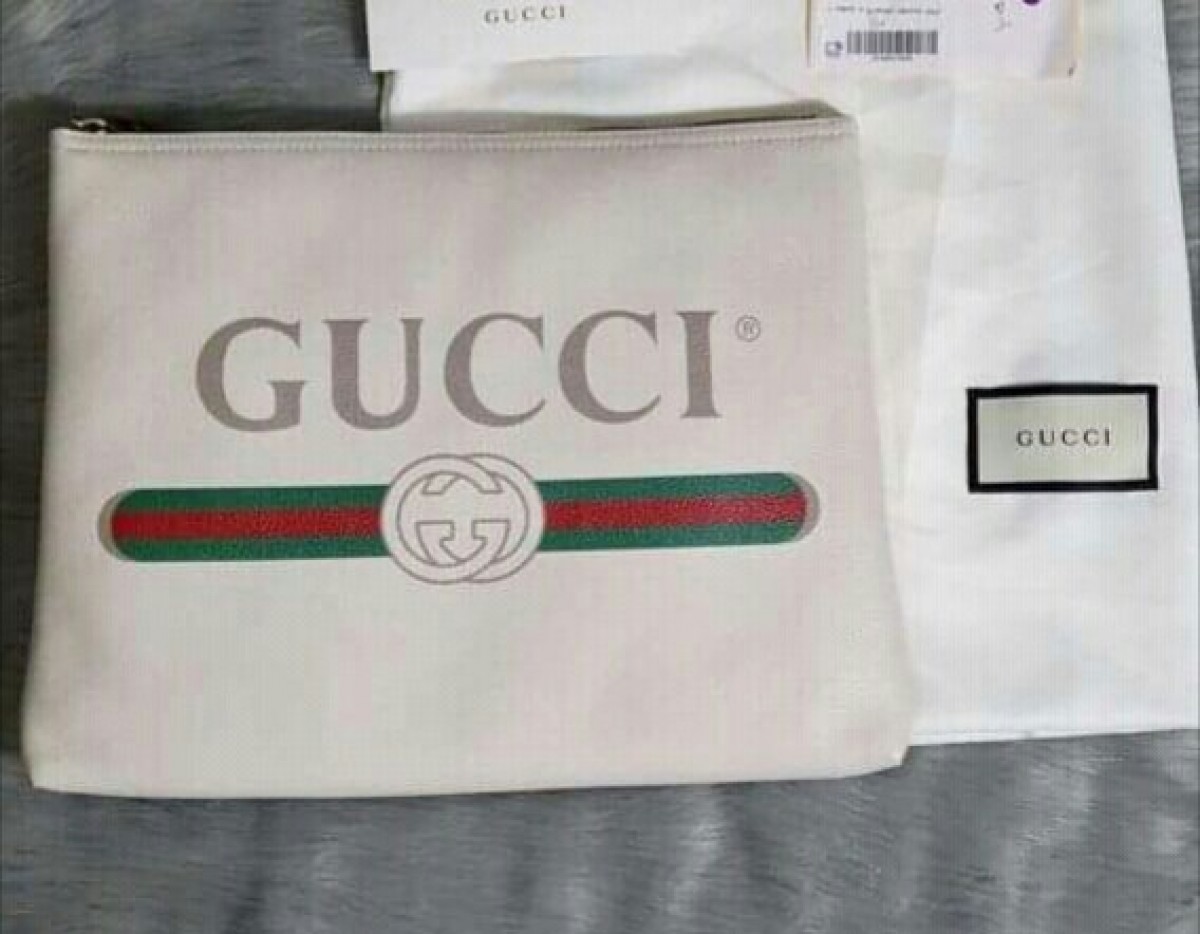 *BNDS* F/W 17 Gucci print leather medium portfolio - 3
