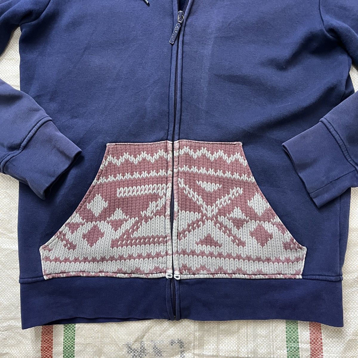 Vintage Adidas 3 Stripes Hoodie Blue Label Trefoil - 13