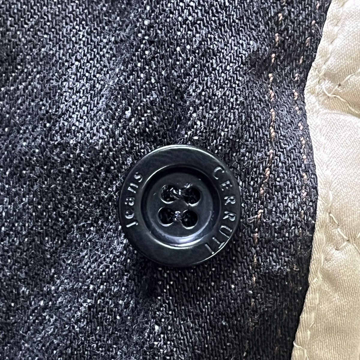 Black Vintage Cerruti Jeans Quilted Italian Jacket - 21