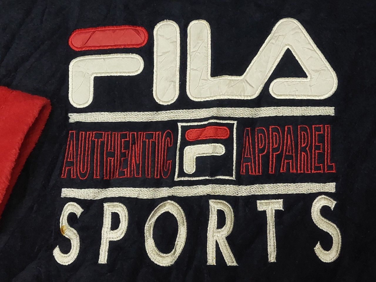 Vintage 1990s Fila Sweatshirt Biella Italia Big Logo - 4