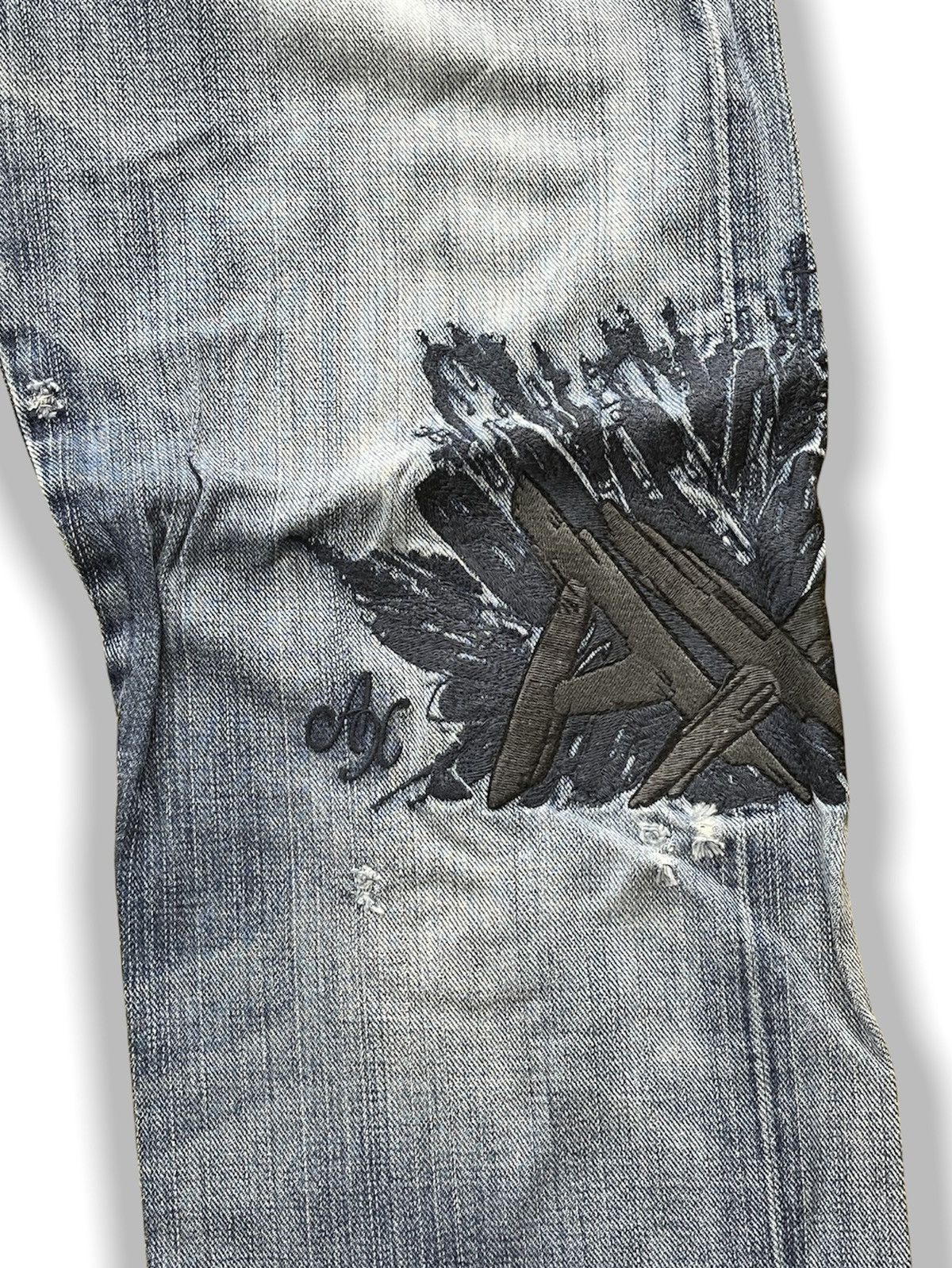 Vintage - Grails ARMANI EXCHANGE Embroidery Jeans - 9