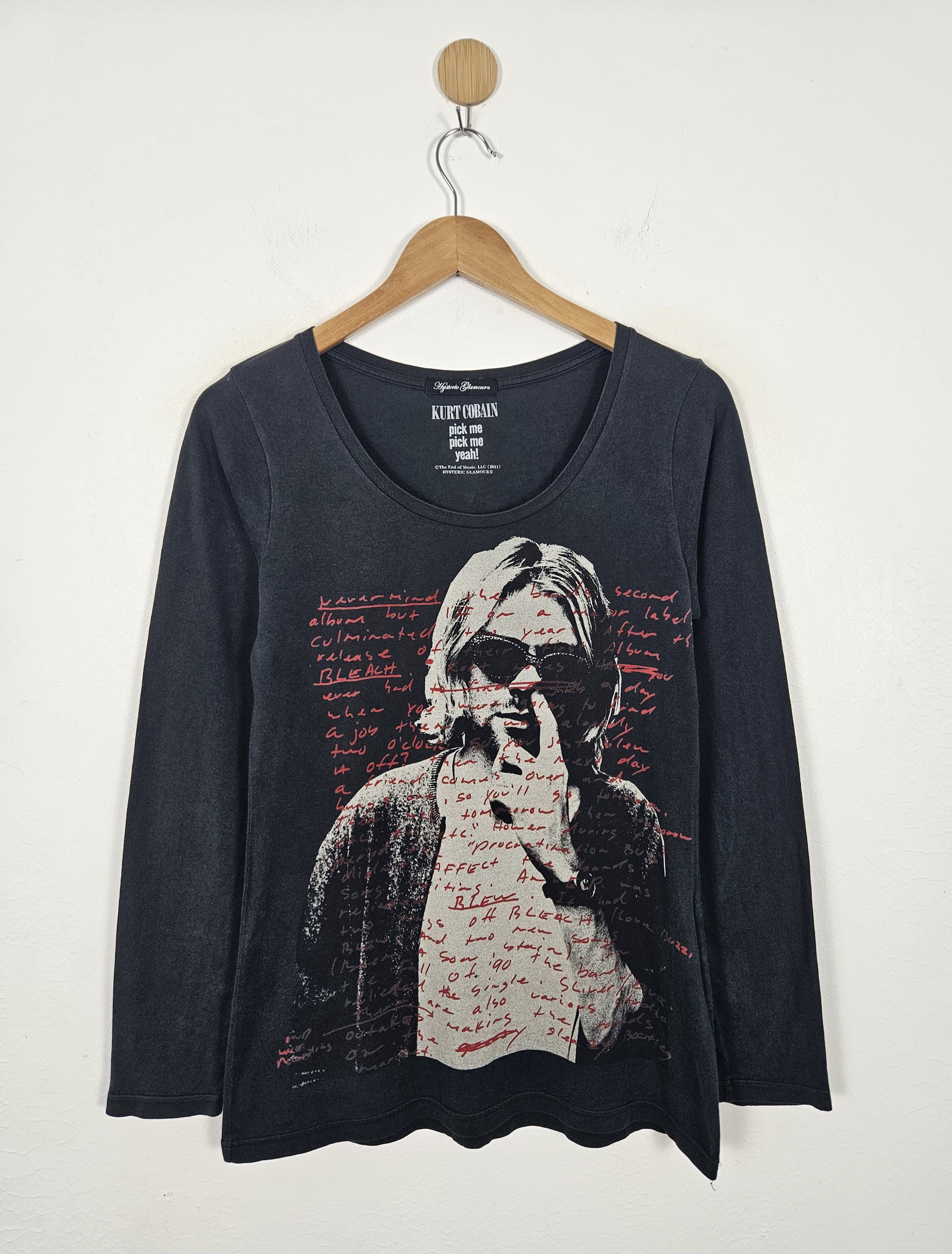 Hysteric Glamour Kurt Cobain Nirvana Pick Me Yeah Shirt - 1