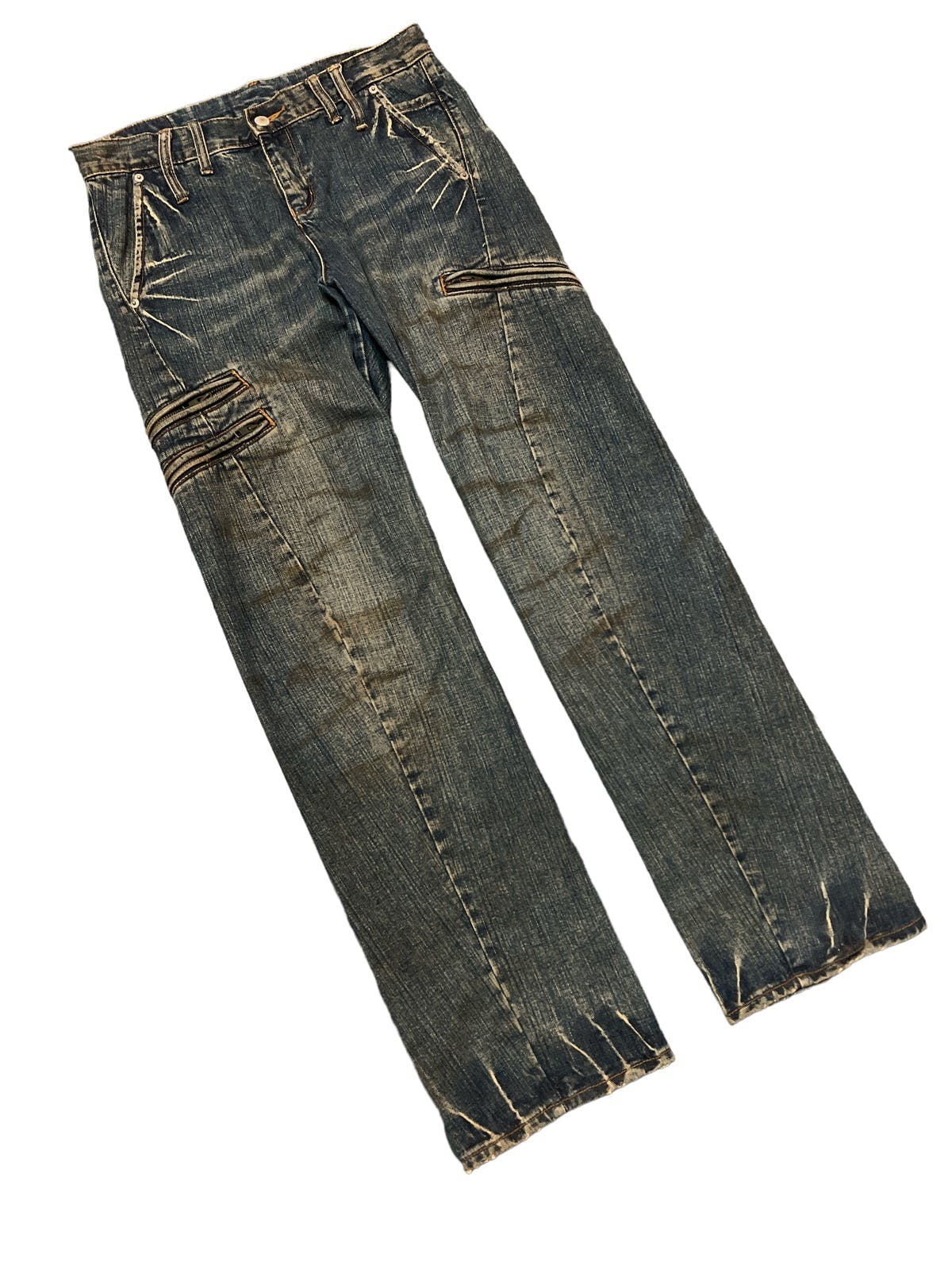 Buy Vintage Japanese Brand Rattle Trap Distressed Denim Jeans