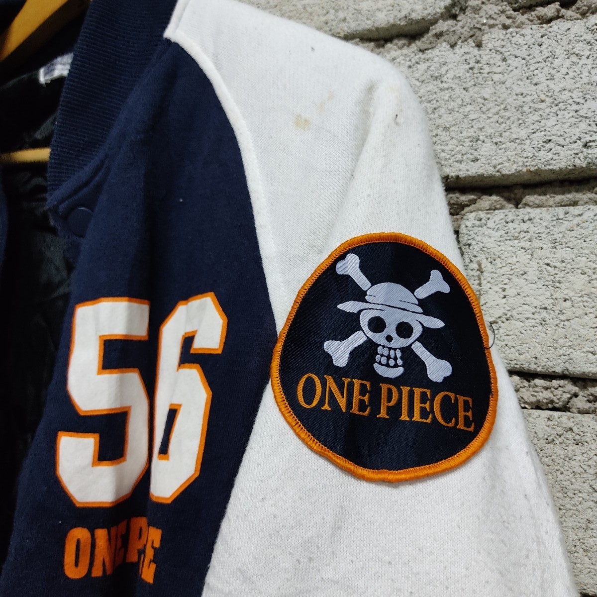 One Piece - One Piece Pirate King Anime Big Logo Bomber Varsity Jacket - 7