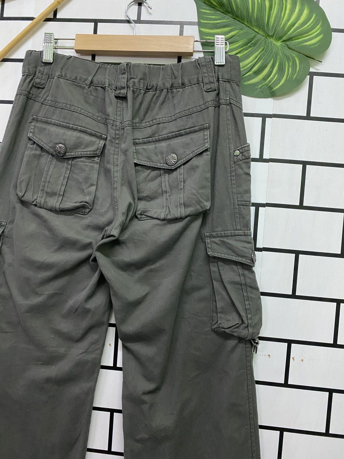 Japanese Brand - Unknown Cargo Japanese Tactical MultiPocket Parachute Pants - 13