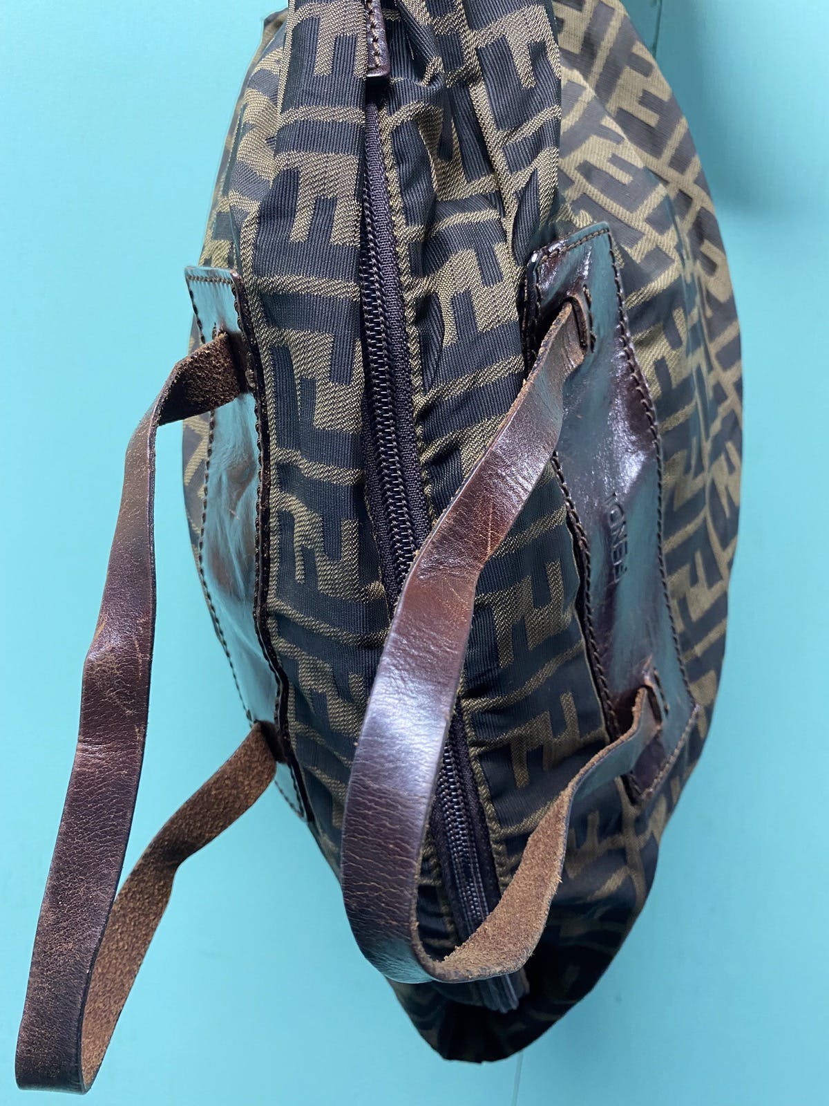 Authentic Fendi Zucca Monogram Tote Shoulder Bag - 10