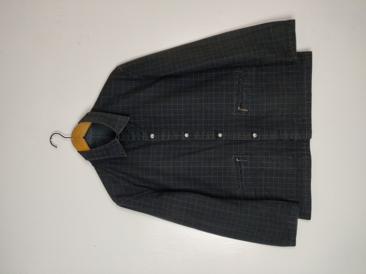 Chaps - CRL Checkered Plaid Tartan Light Outerwear Jacket - 2
