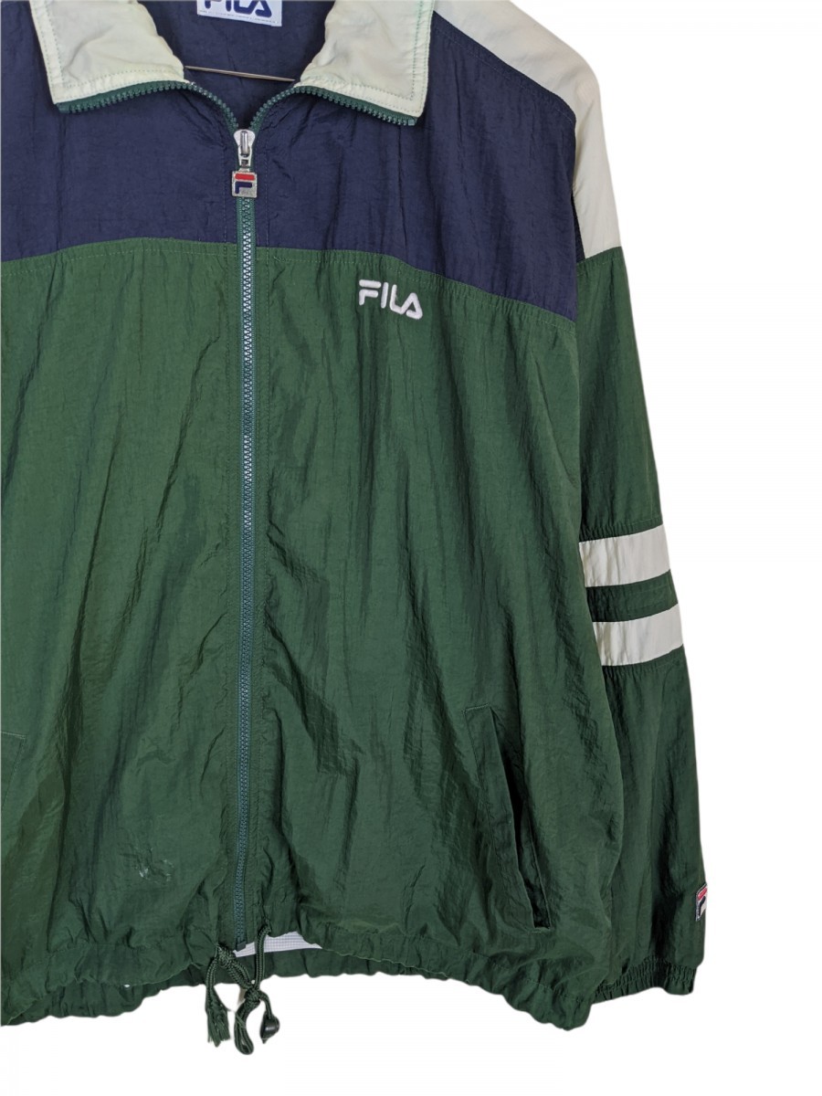 Fila - 90s Oversized Sweater Light Jacket Nylon - 4