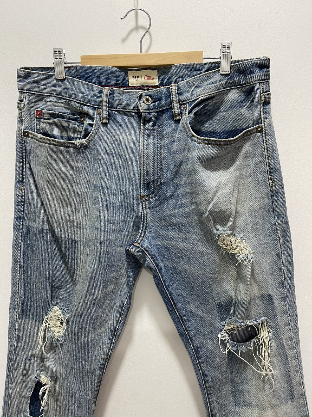 Other Designers Vintage - VINTAGE GAP CONE SKINNY RIPPED DISTRESSED JEANS, derthriftvintage