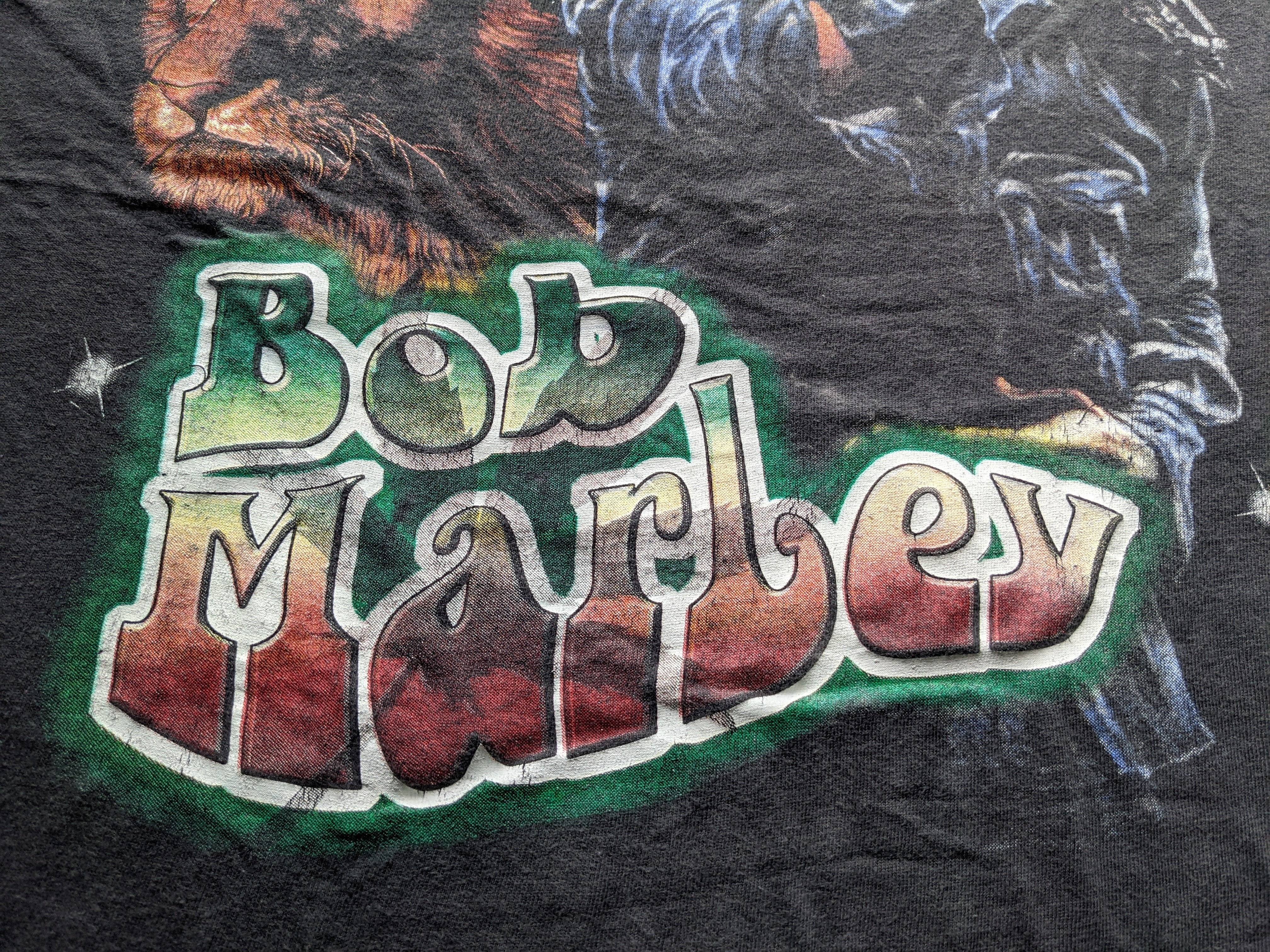 Bob Marley - Vintage 90s Bob Marley raptee design - 4