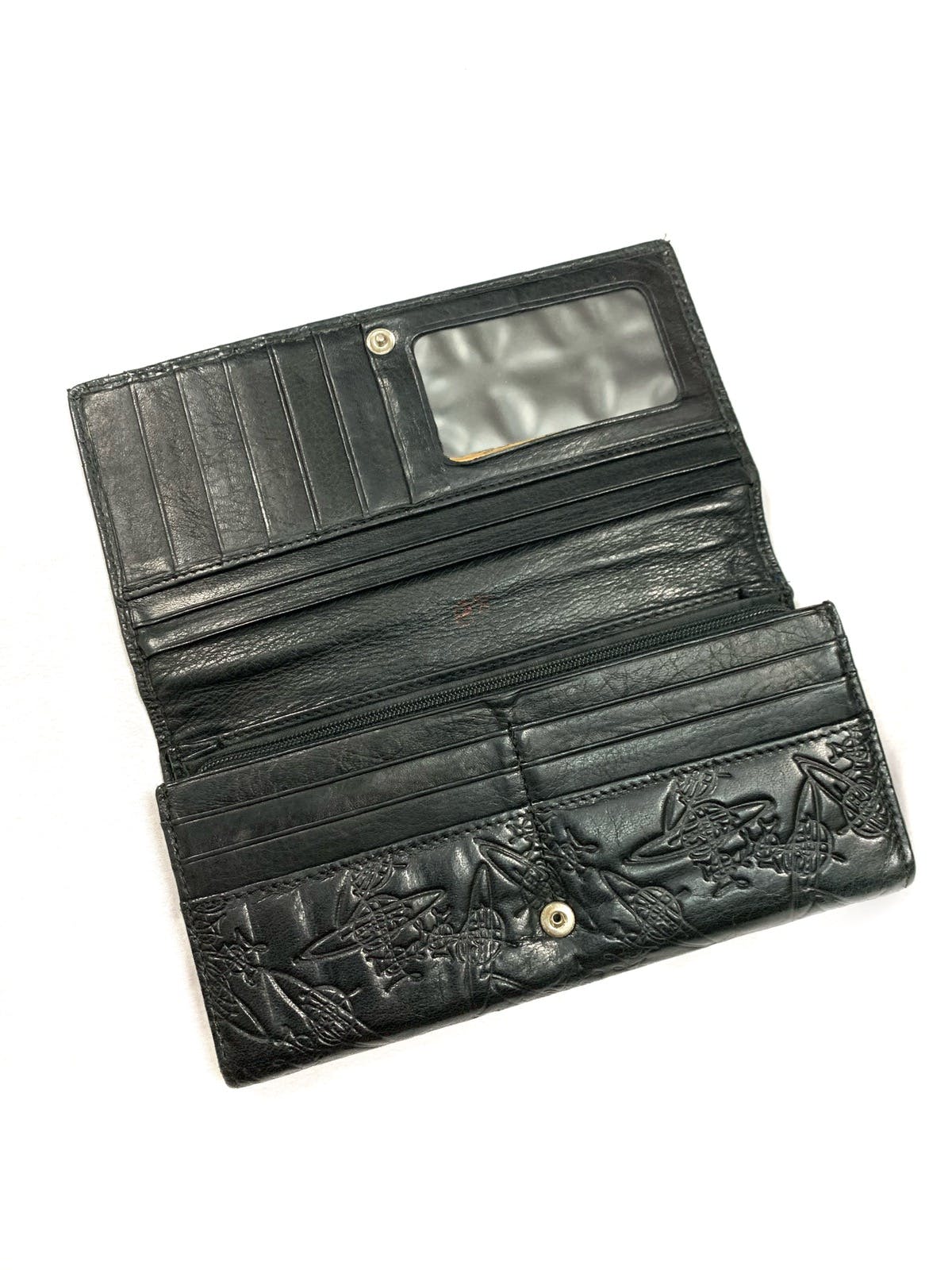 Vivienne Weswood long leather wallet made in italy - 2