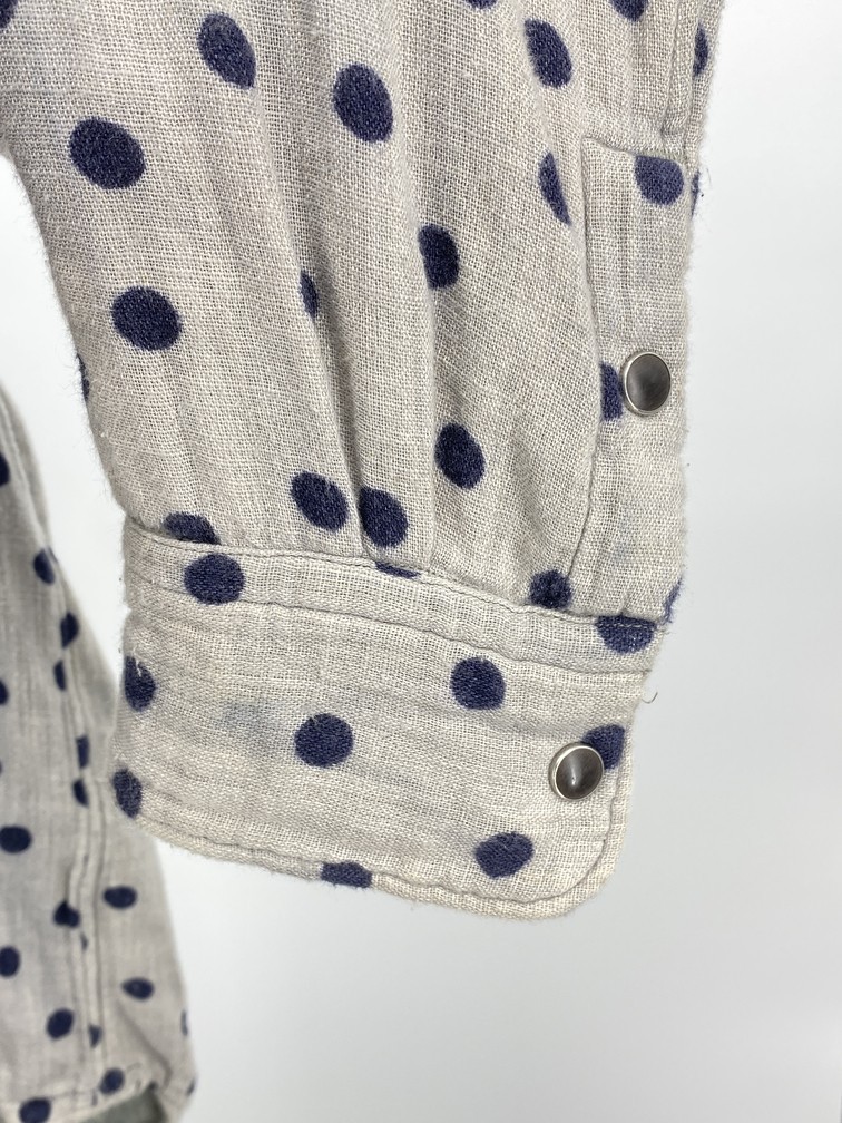 45rpm - Umii908 Gauze Cotton Polka Dot Shirt - 2