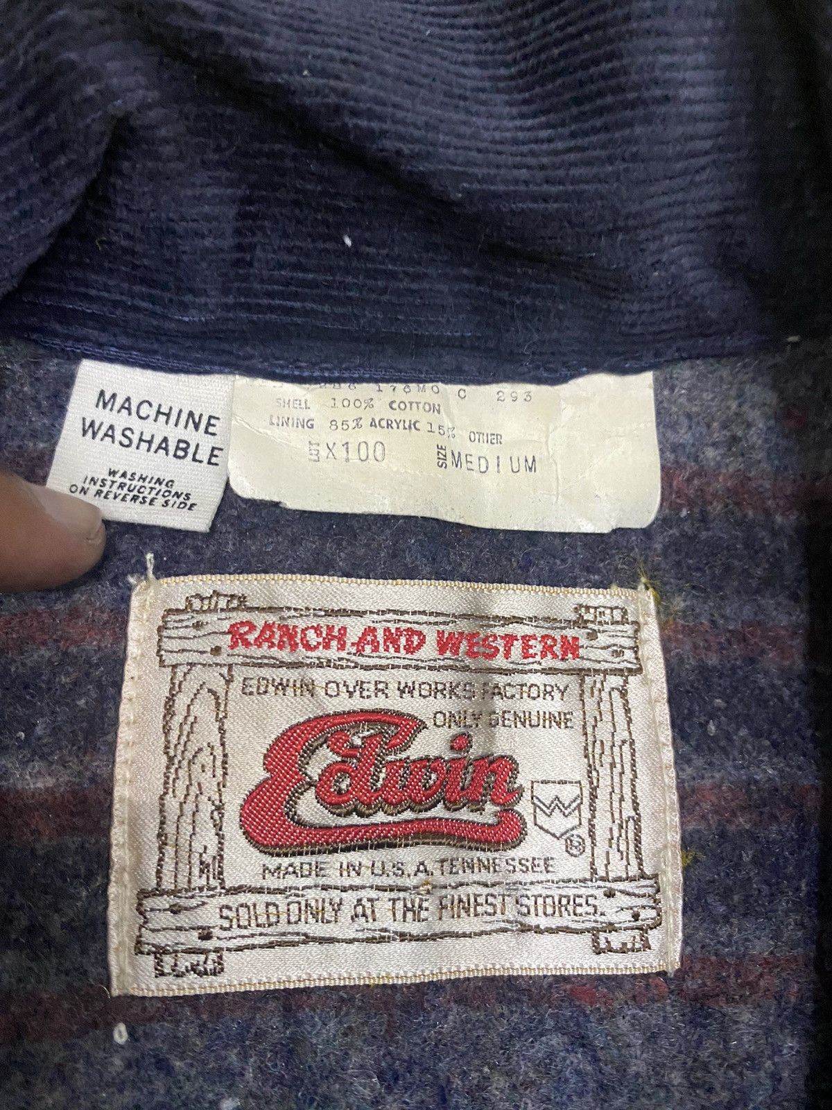 Vintage 60,s Edwin Blanket Chore Coat - 6