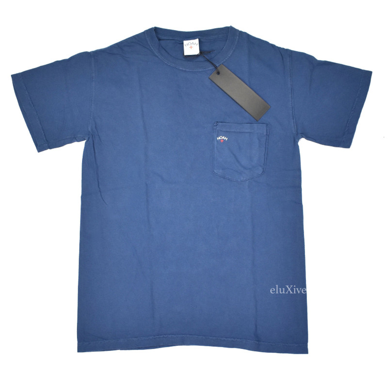 Noah SS17 Navy Core Logo Pocket T-Shirt DS - 1