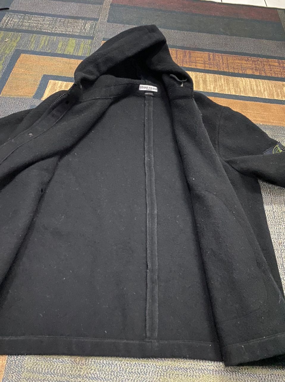 Authentic STONE ISLAND Wool Hoodie Jacket - 5