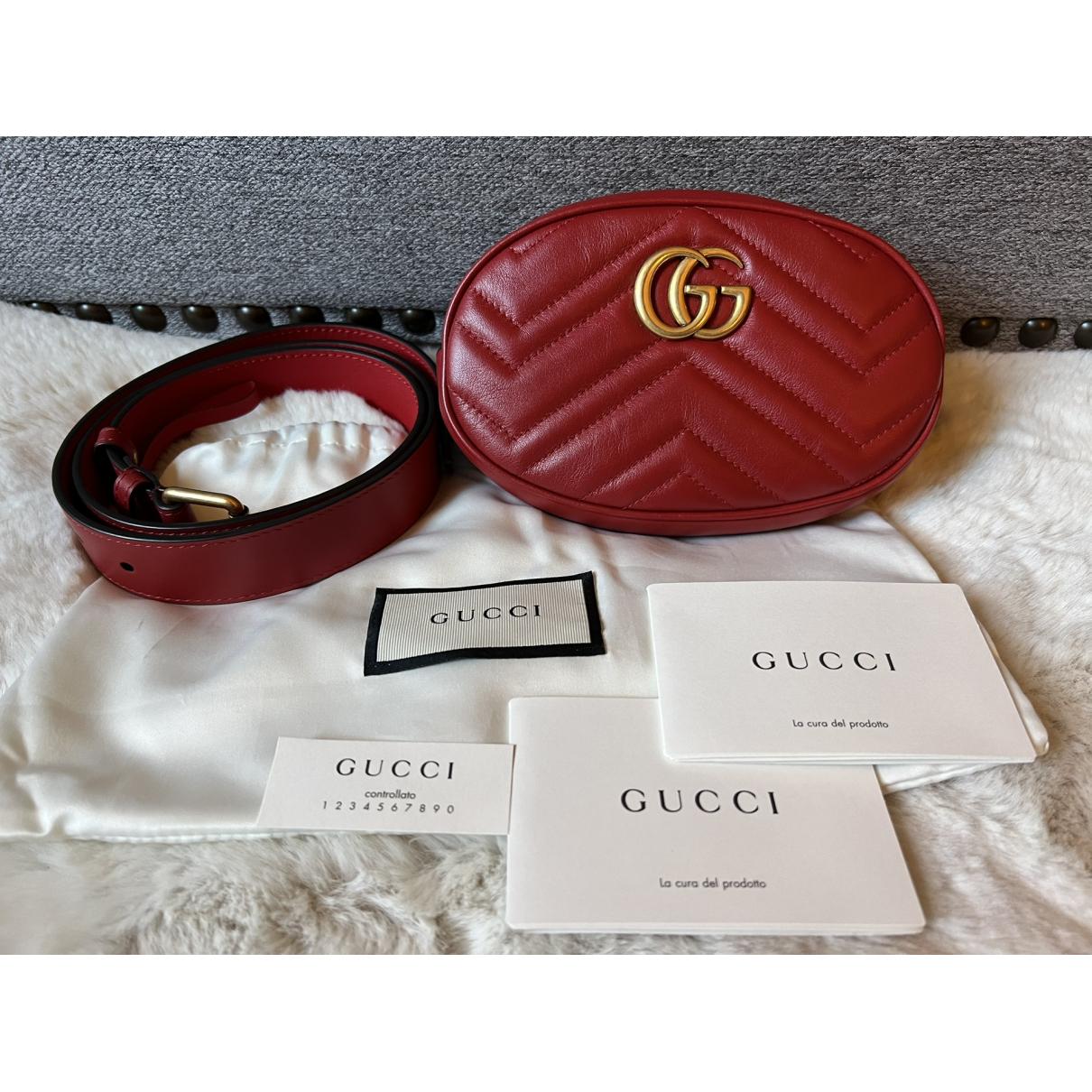 GG Marmont Oval leather handbag - 2