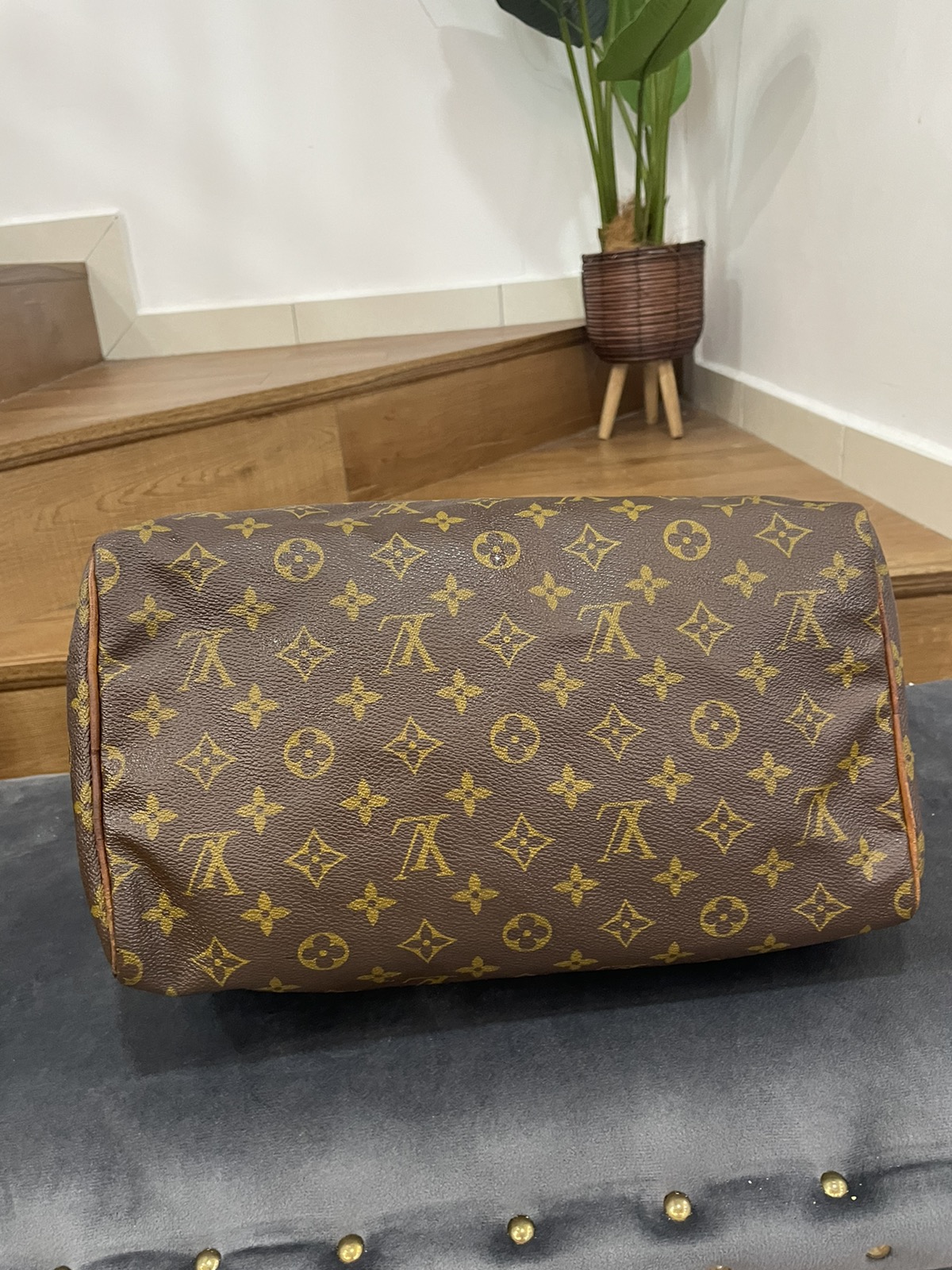 Authentic LOUIS VUITTON Speedy 30 replace zipper - 12