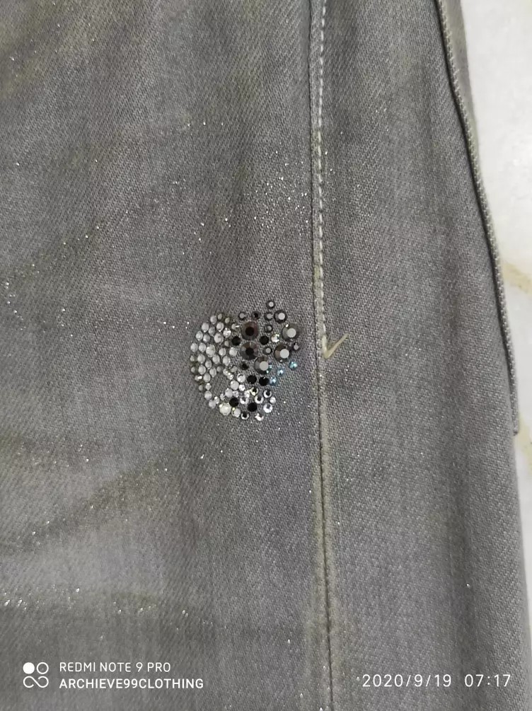 Francist Mor.K.S - FranCisT MOR.KS Swarovski crystal skulls Jeans Japan - 13