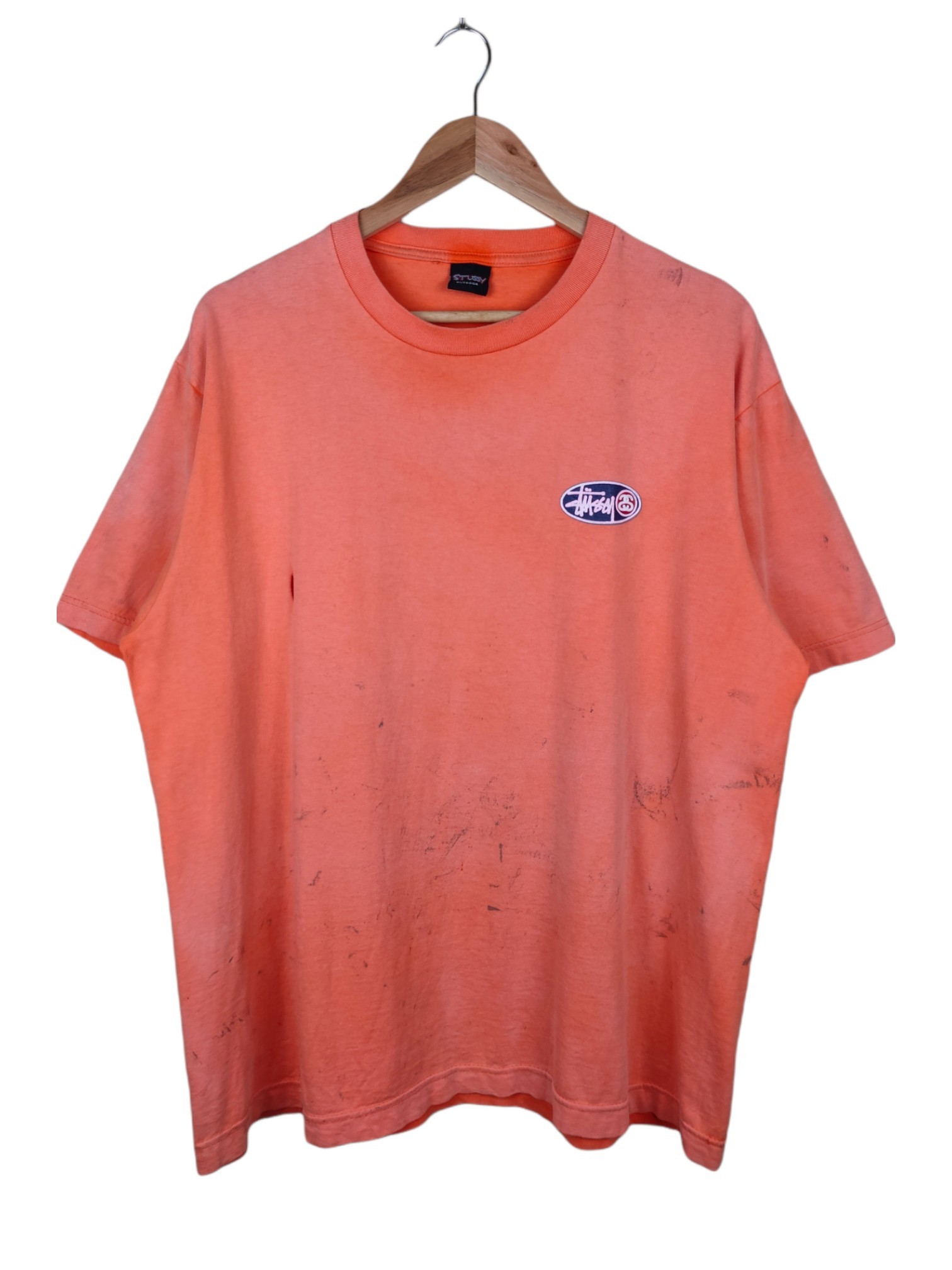 Vintage - Vintage Stussy Big Spellout Distressed & Sunfaded Shirt - 3