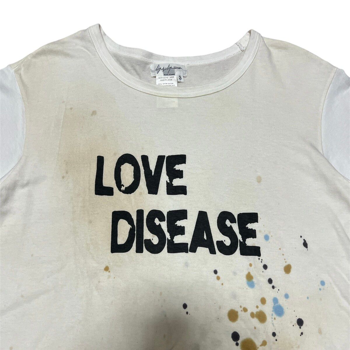 SS08 Yohji Yamamoto Pour Homme Love Disease T shirt - 3