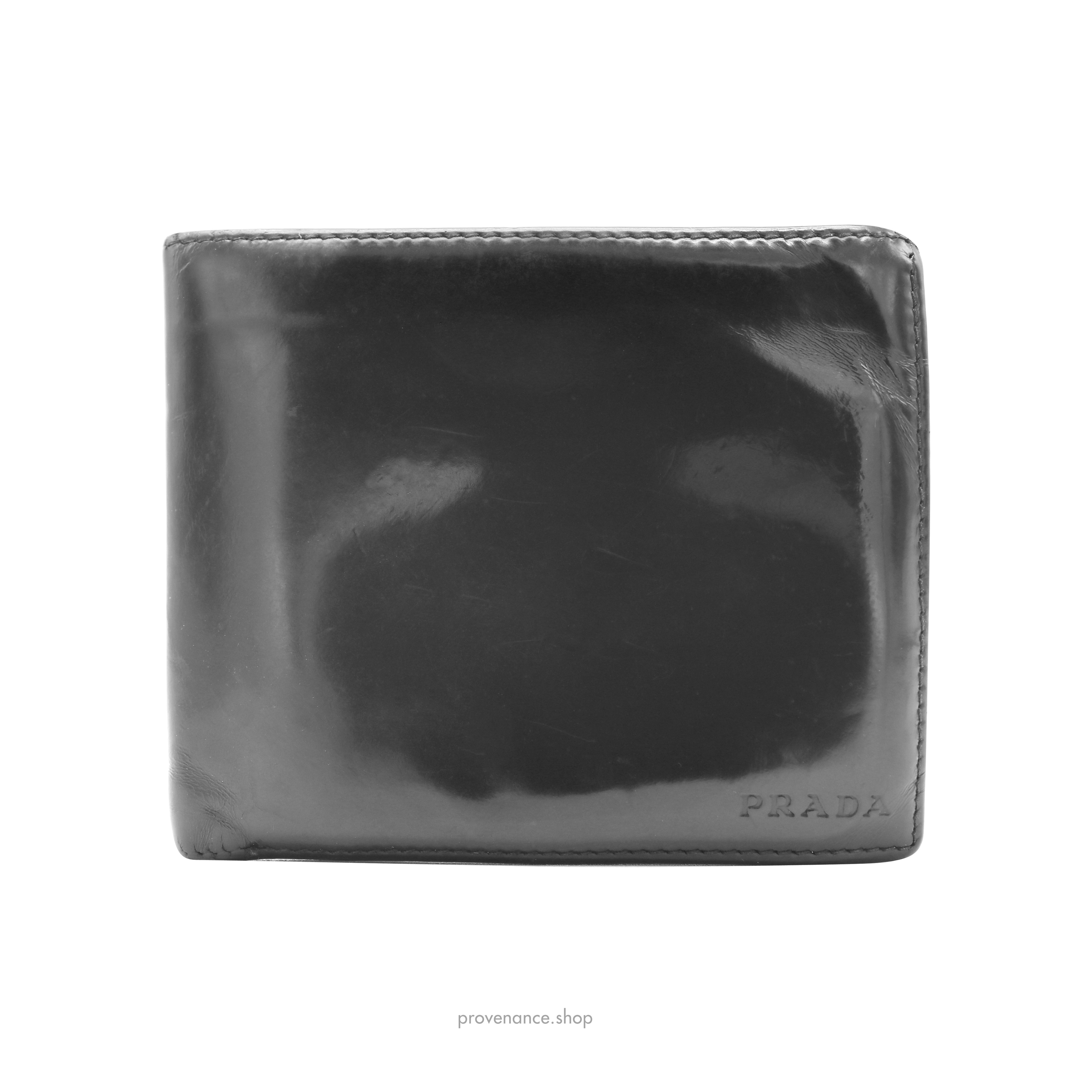 Bifold Wallet - Black Patent Leather - 1
