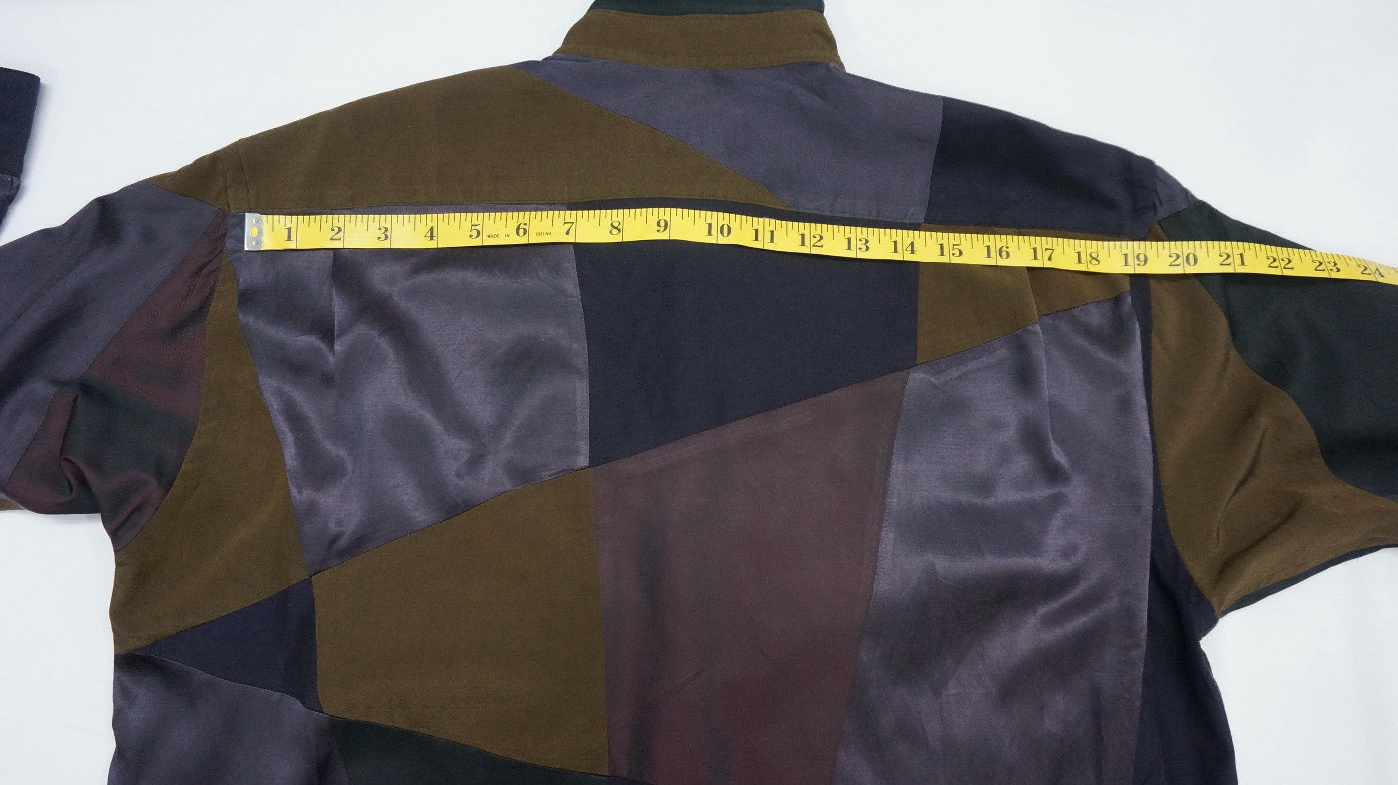 Rare 90s FICCE RAZZA Vintage Patchwork LS Shirt Japan - 12