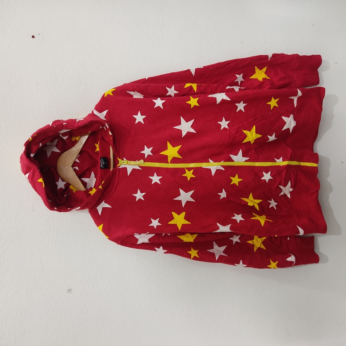 American Apparel - American Full Print Star Flag Red Hoodie - 1