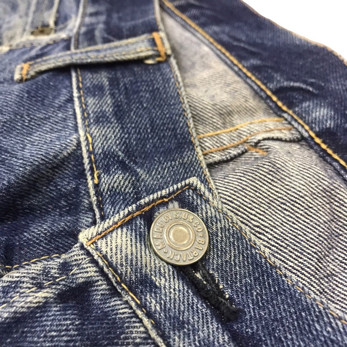 Vintage - Bartack distressed selvedge denim - 4