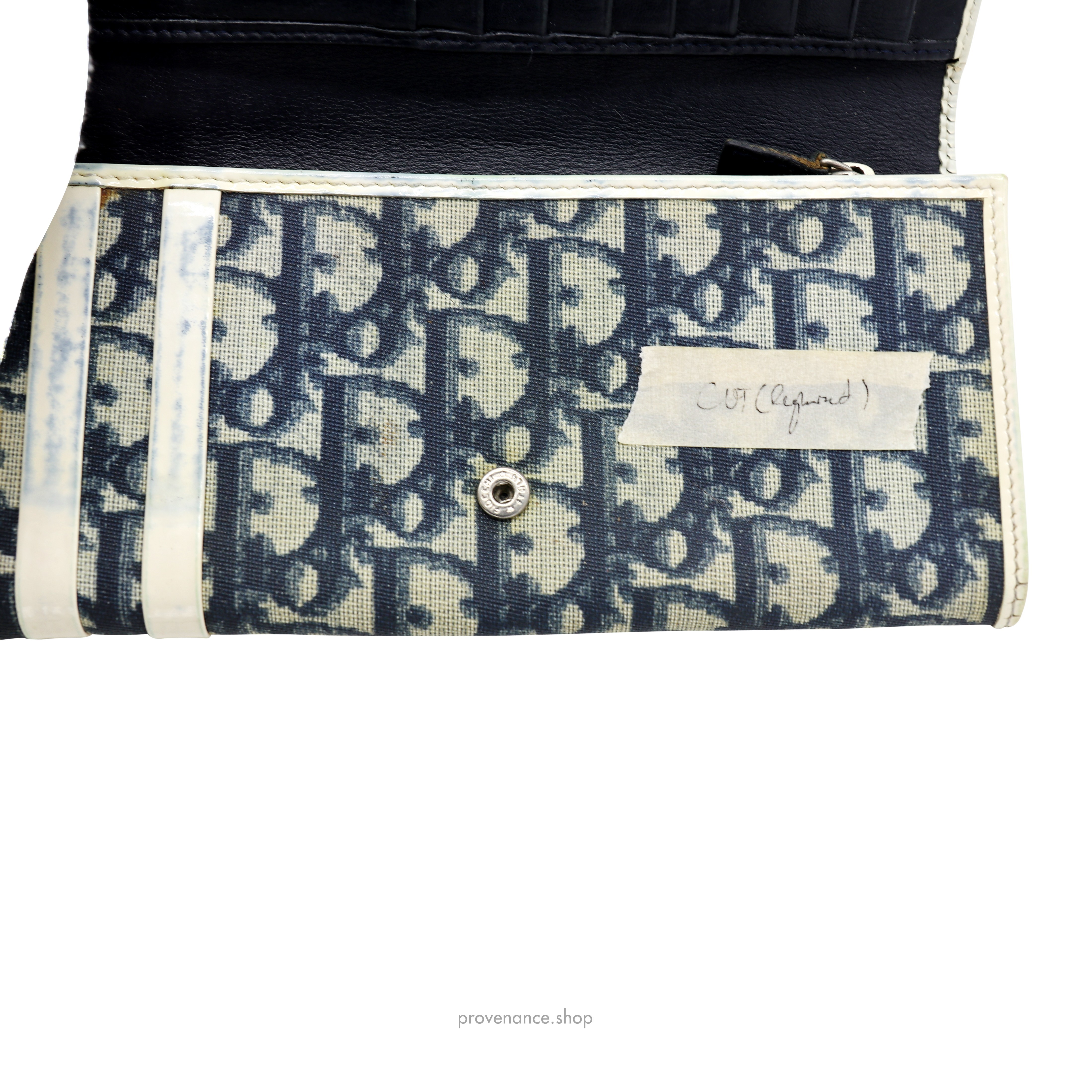 Long Wallet - Dior Trotter Oblique 1 Navy - 5