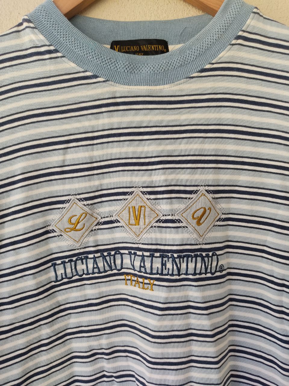 Vintage - VINTAGE LUCIANO VALENTINO STRIPE SWEATSHIRT - 4