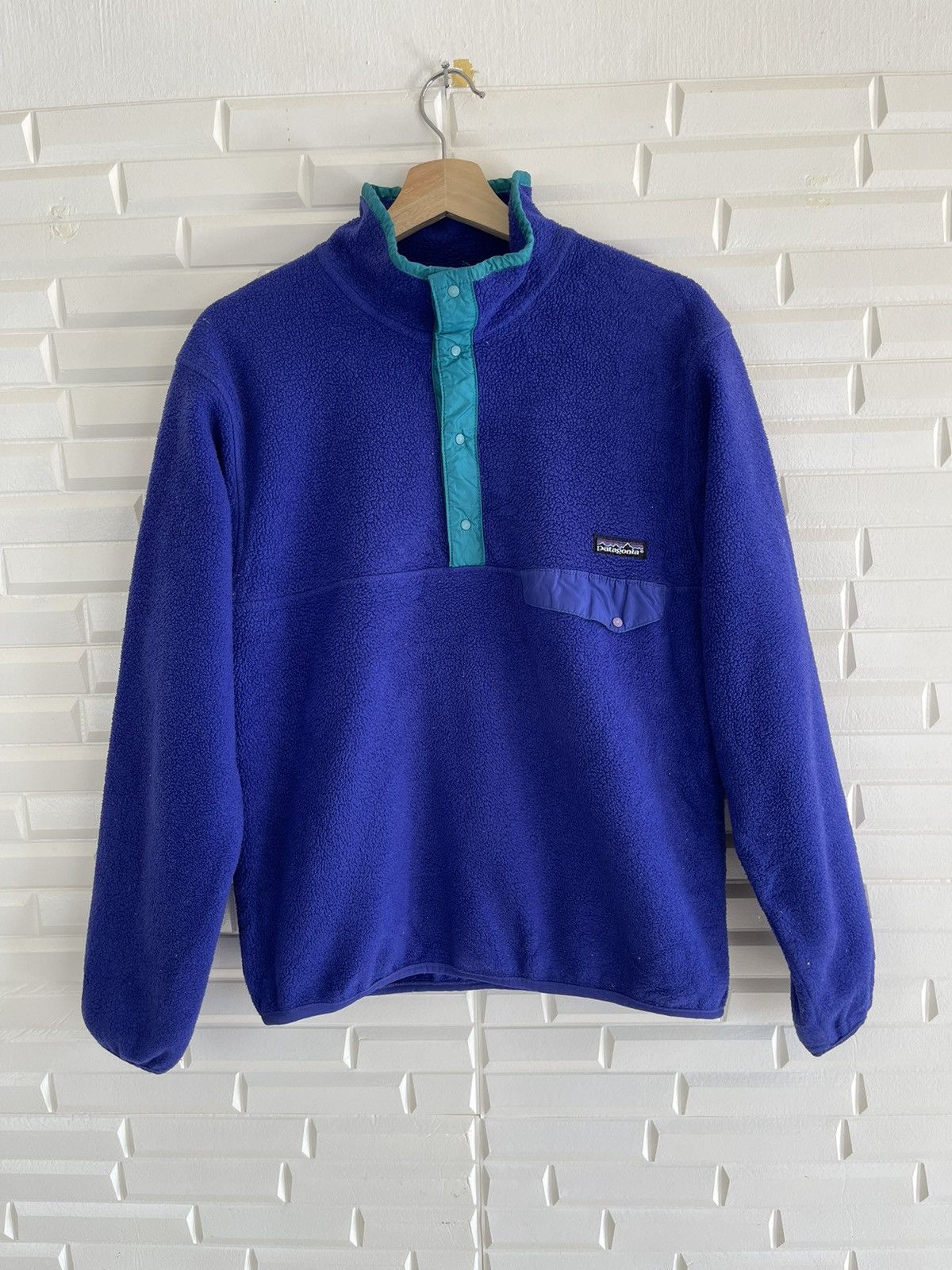 Vintage - ❌DELETE TODAY🔥Streetwear Patagonia Fleece Blue Made in USA - 1