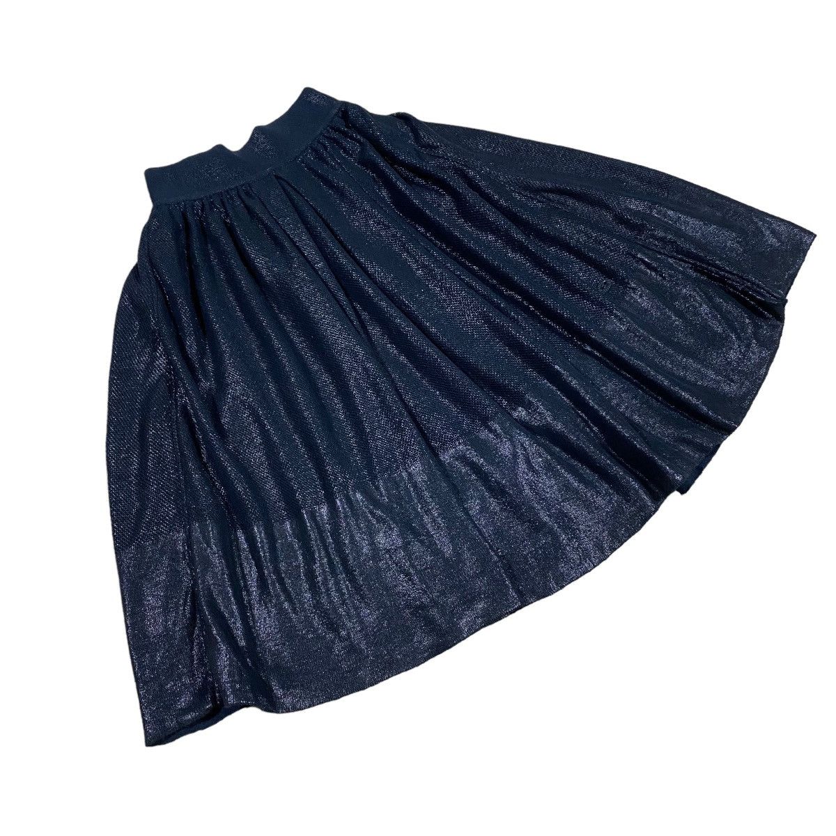 Vintage Chanel Black Coated Skirt - 4