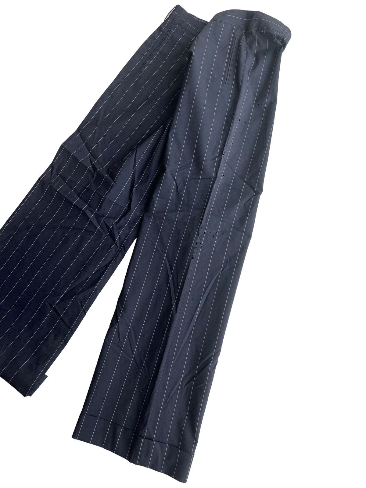 OG 90s Jean Paul Gaultier Striped Wide Leg Pants - 9