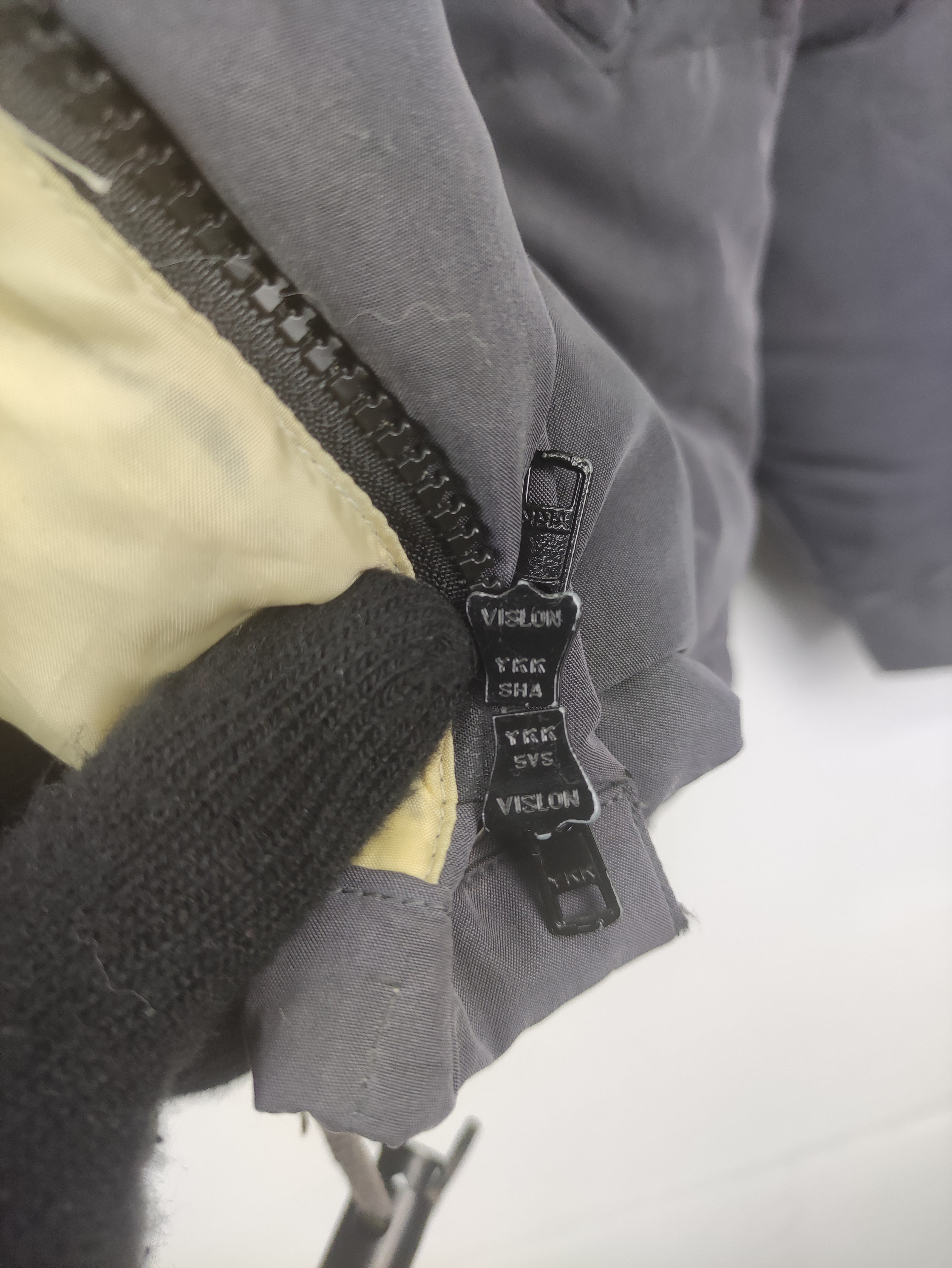 Vintage Puffer Jacket American Scene Zipper - 4