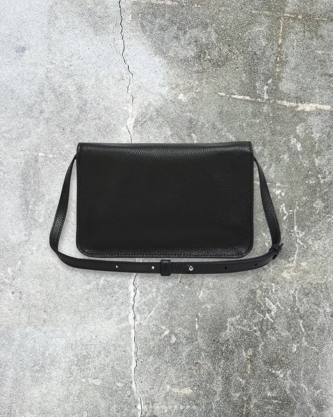 Leather Pochette Flap Bag - 3