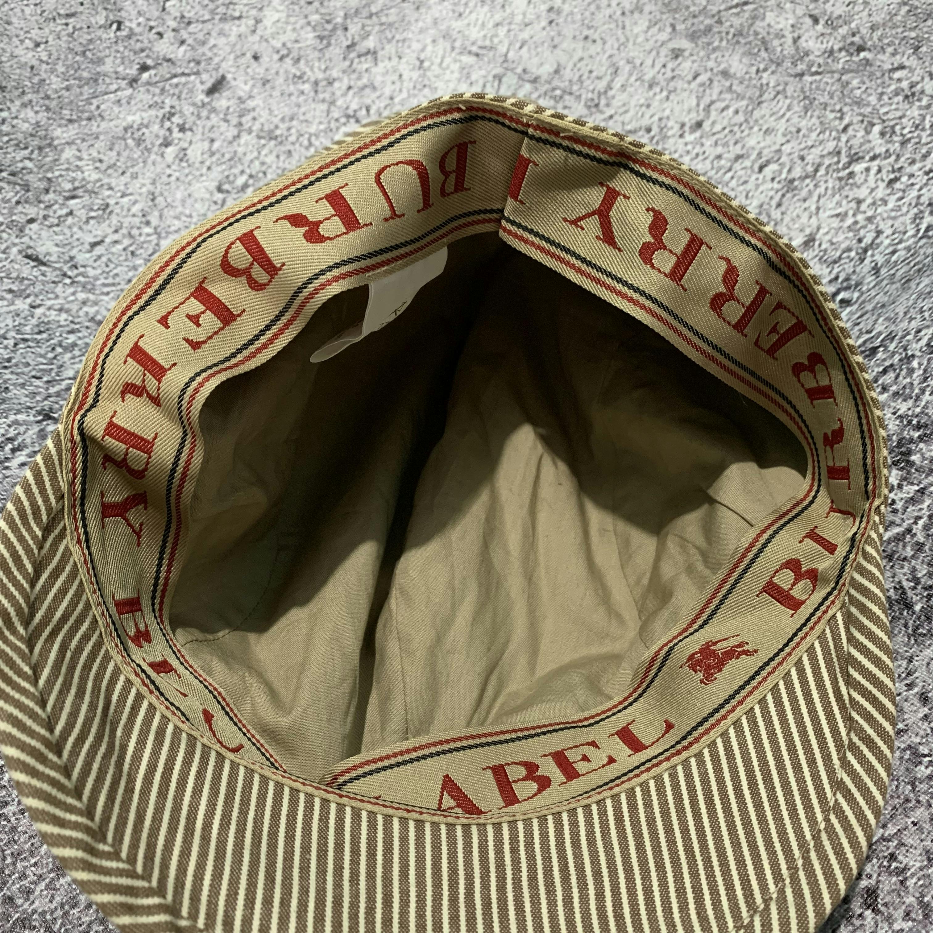 Vintage Burberry Blue Label Stripe Hats - 3