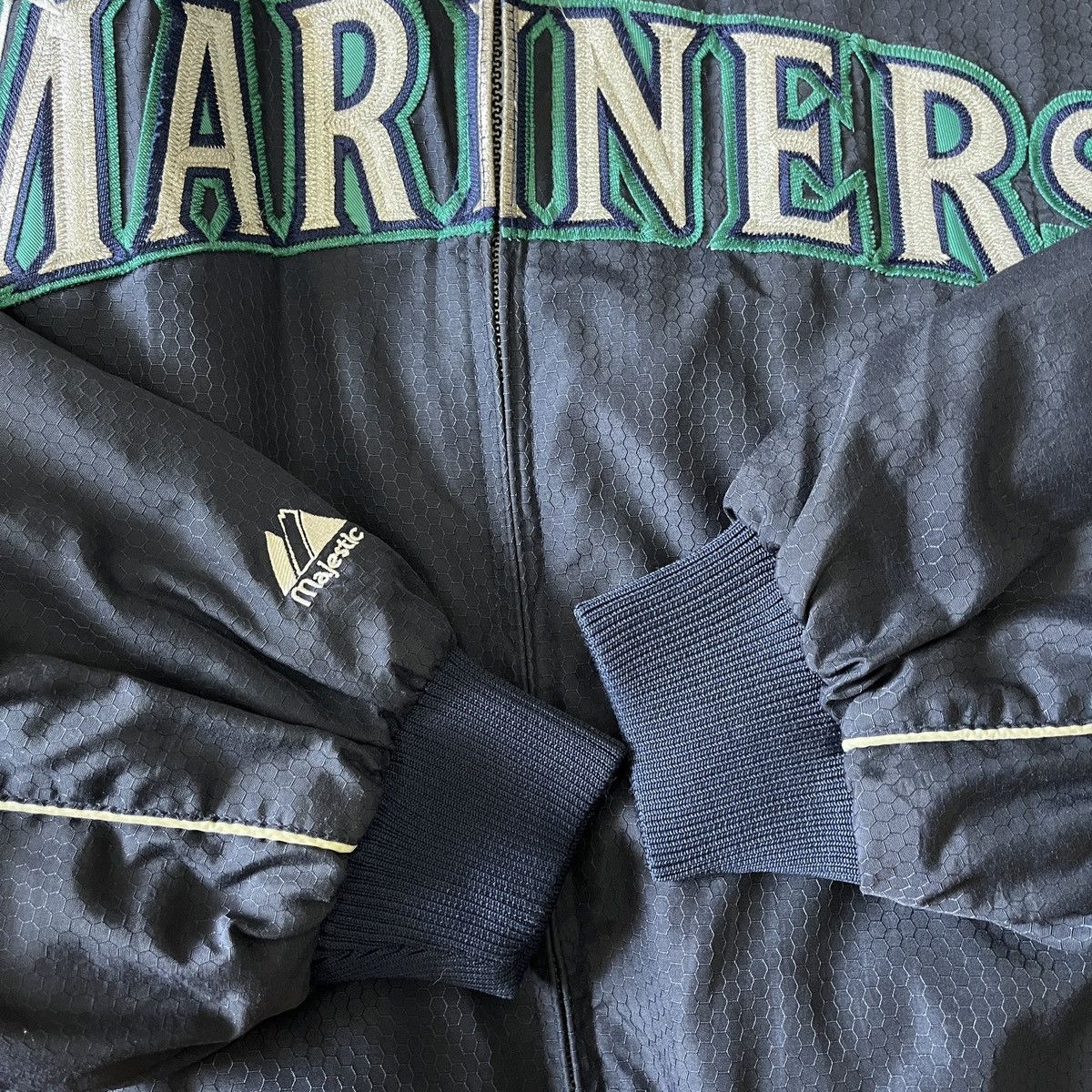 Vintage 1990s Mariners Team MLB Bomber Jacket - 15