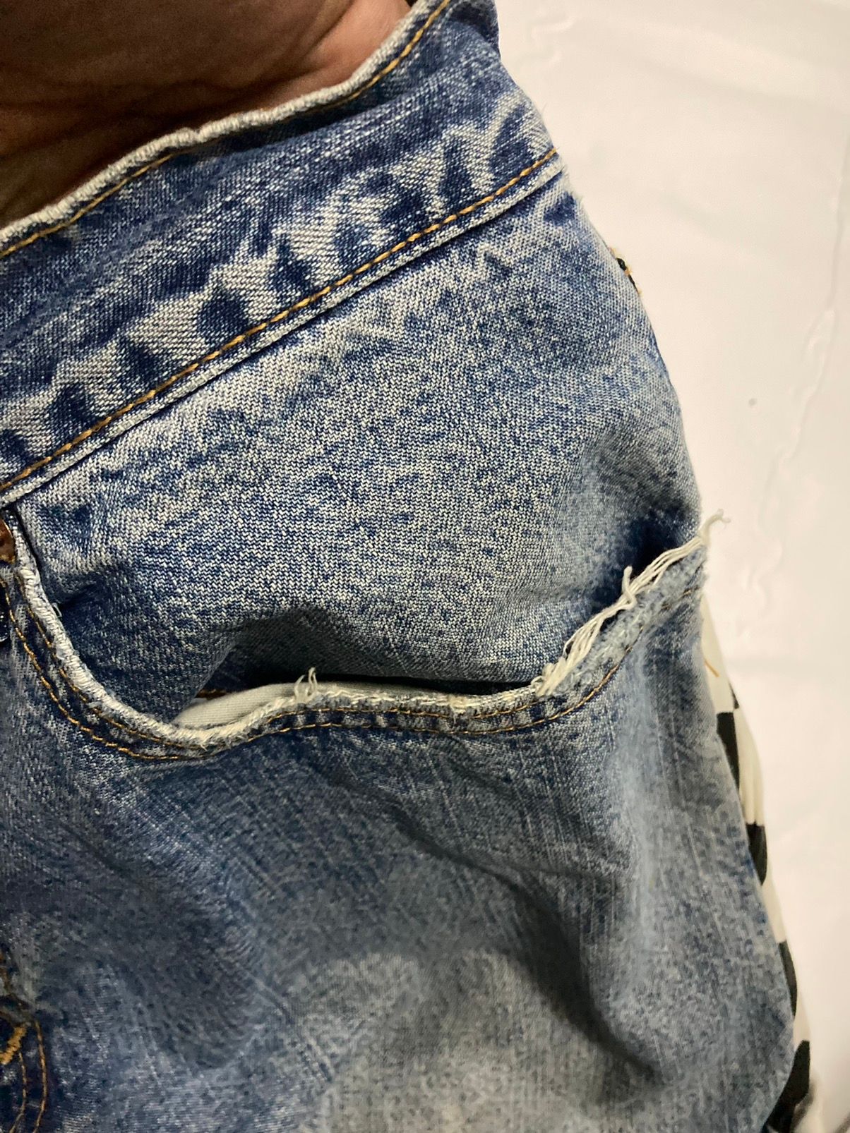 Levis 569 Loose Straight Fit Custom Distressed Jeans - 11