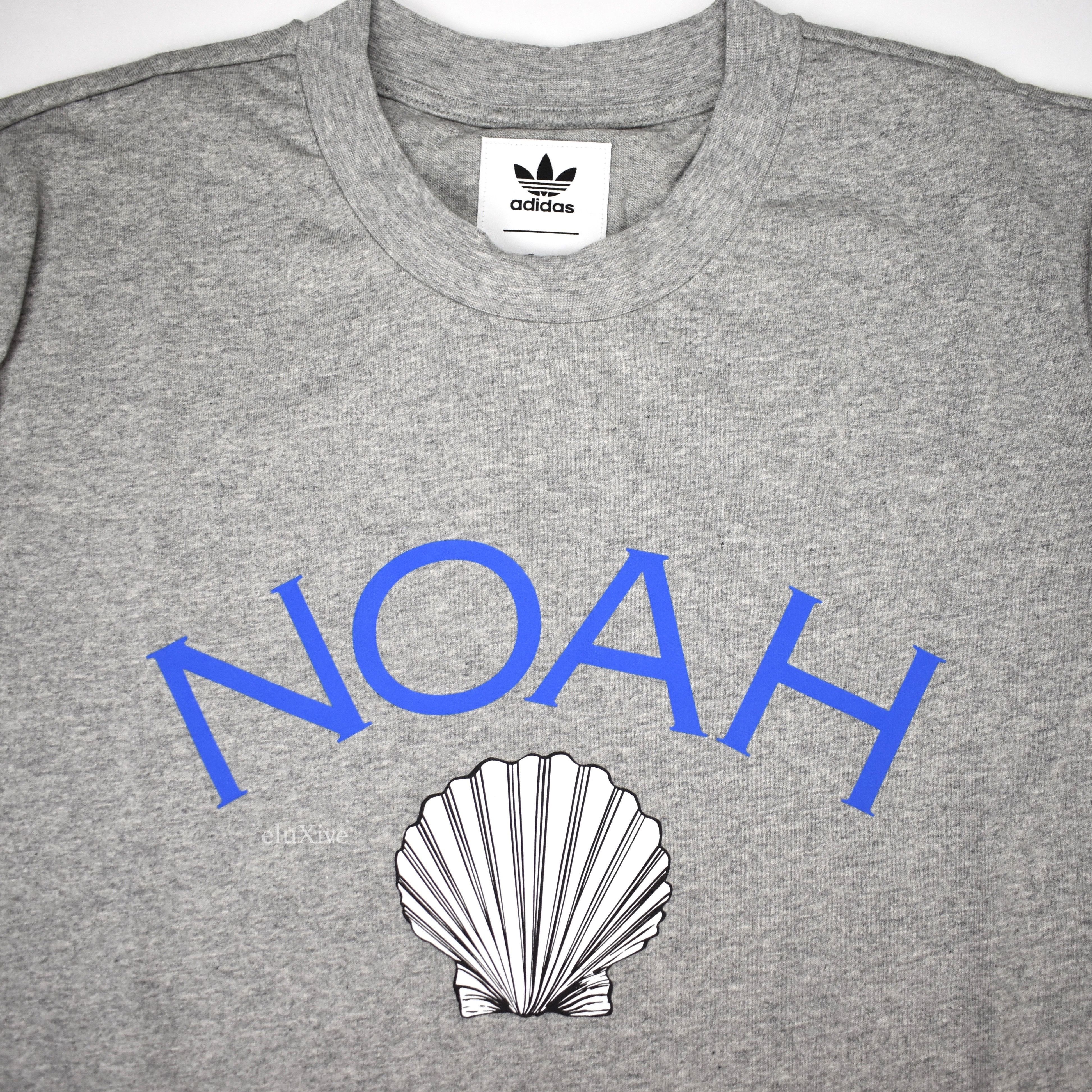 Noah Adidas Shell Core Logo T-Shirt Gray DS - 4