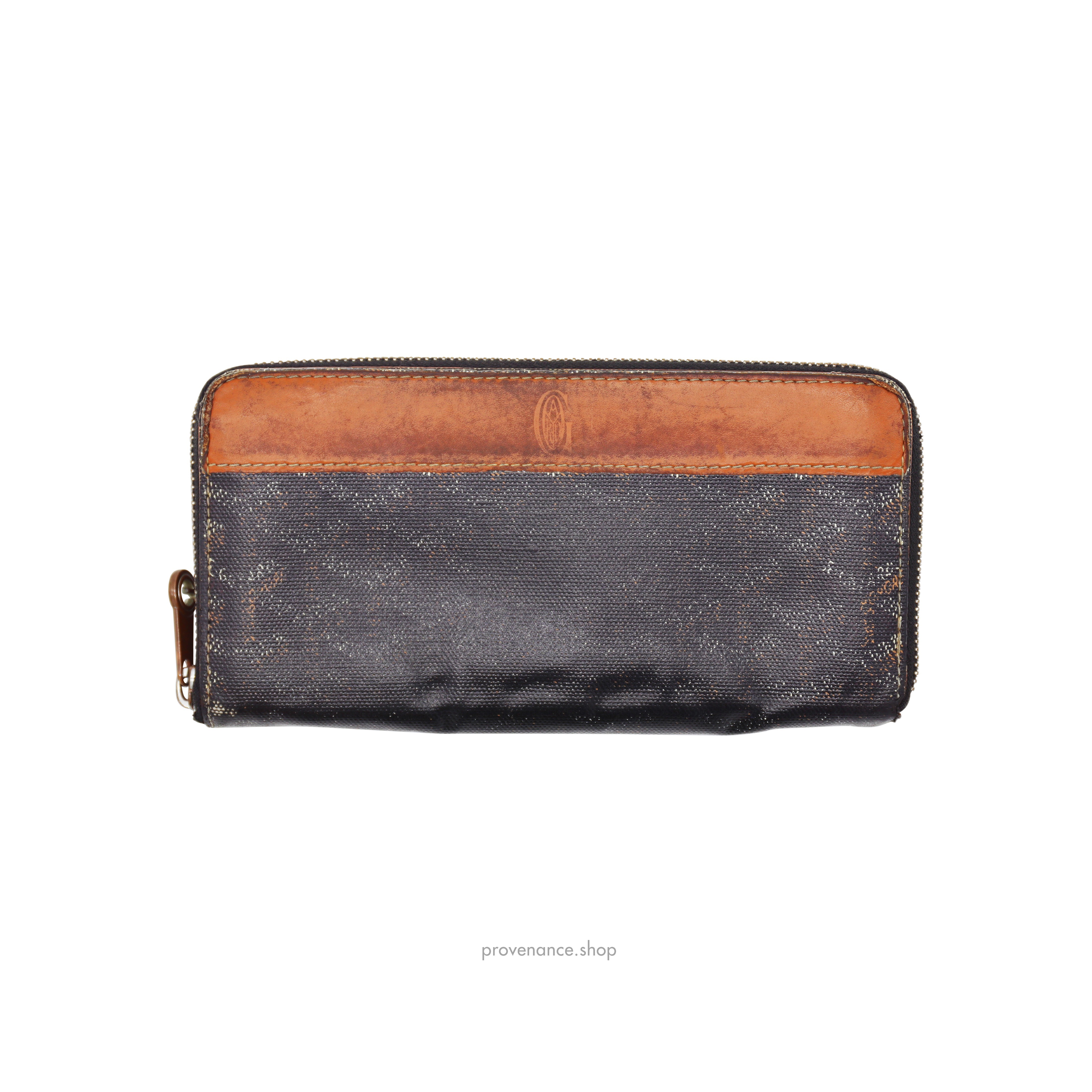 Goyard Matignon Long Wallet - Black/Tan - 1