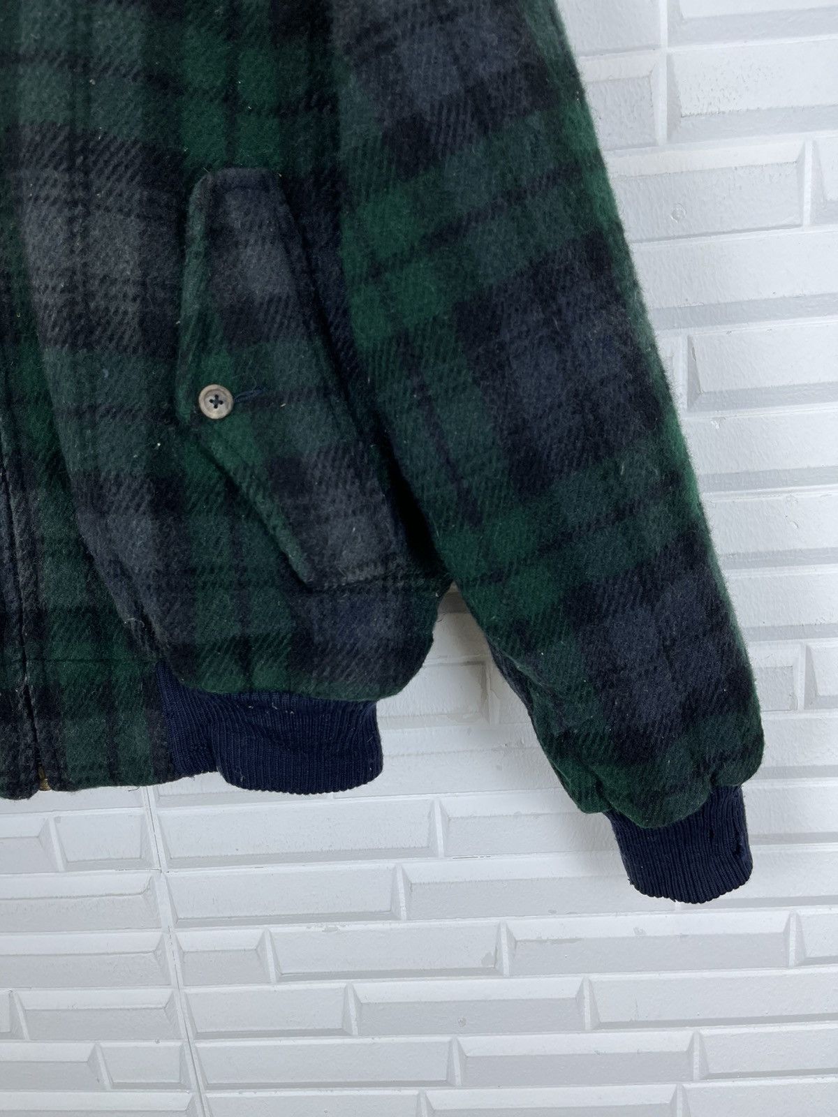 Vintage RALPH LAUREN POLO GLEN PLAID WOOL VARSITY - 5