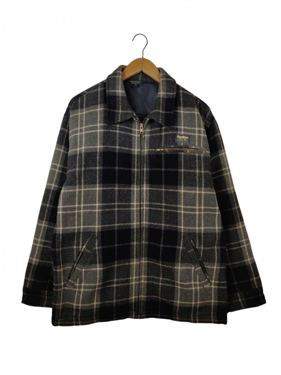 Casual Jacket - Genuine Article Checked Jacket Zipper Coat - 1