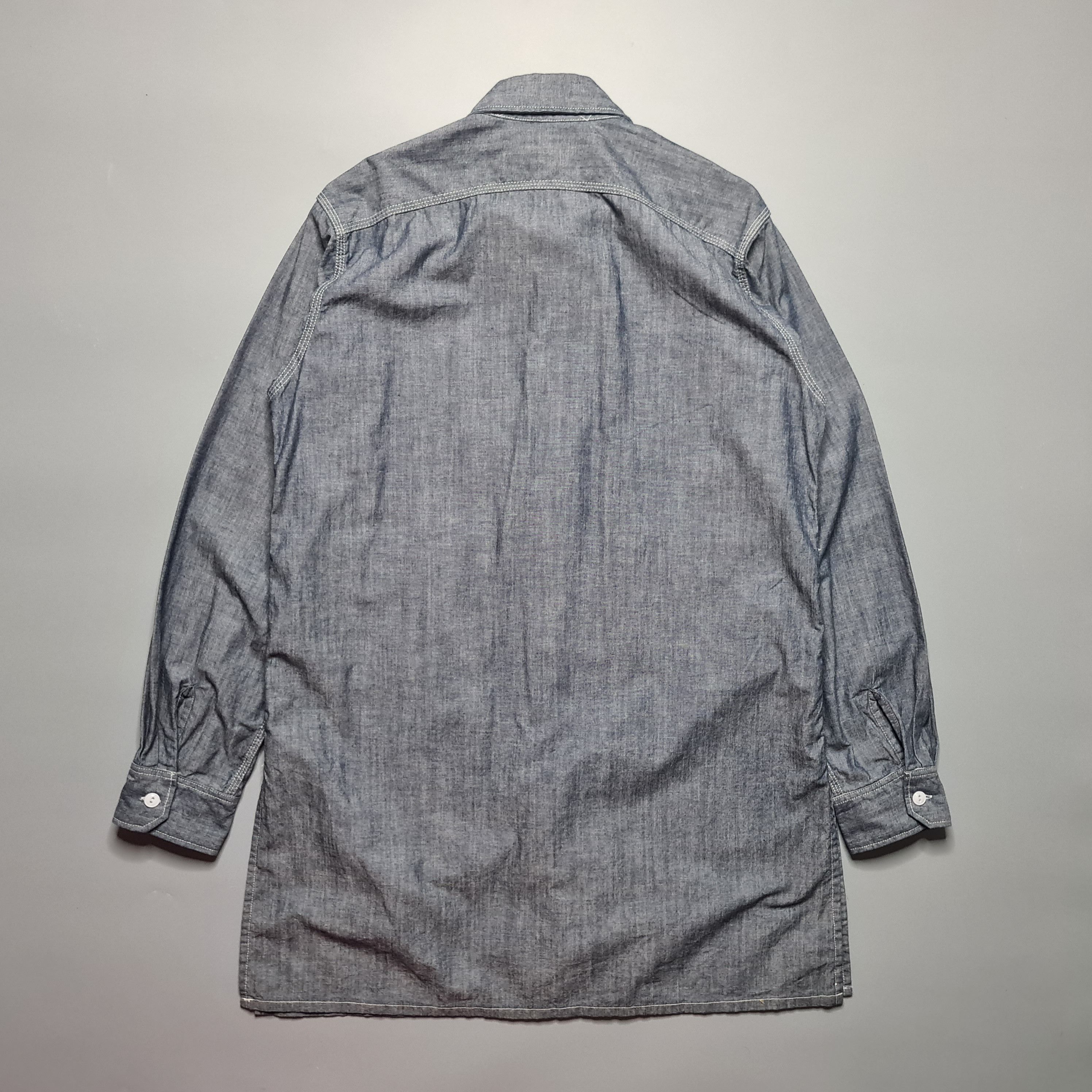 EG x Beams Plus - Cone Chambray - Long Work Shirt - 4