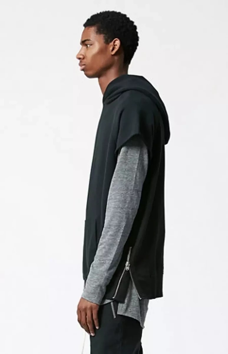 Essentials First Collection Black Sleeveless Hoodie (FW15) - 2