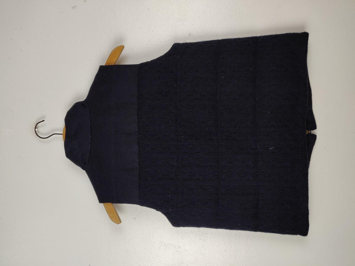 False Two Pieces Puffer Knit Vest - 7