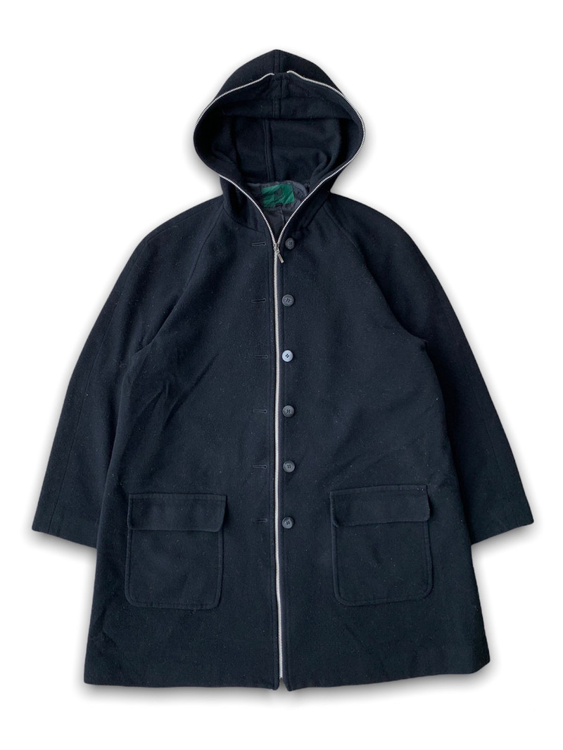 Jean Paul Gaultier Full Zipper Wool Long Jacket Hoodie - 1
