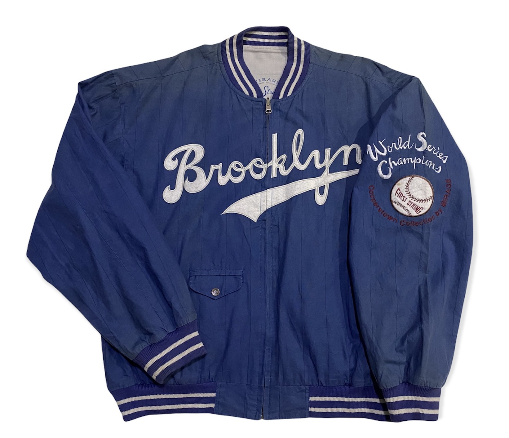 Vintage Reversable Brooklyn Dodgers Cooperstown collection Jacket