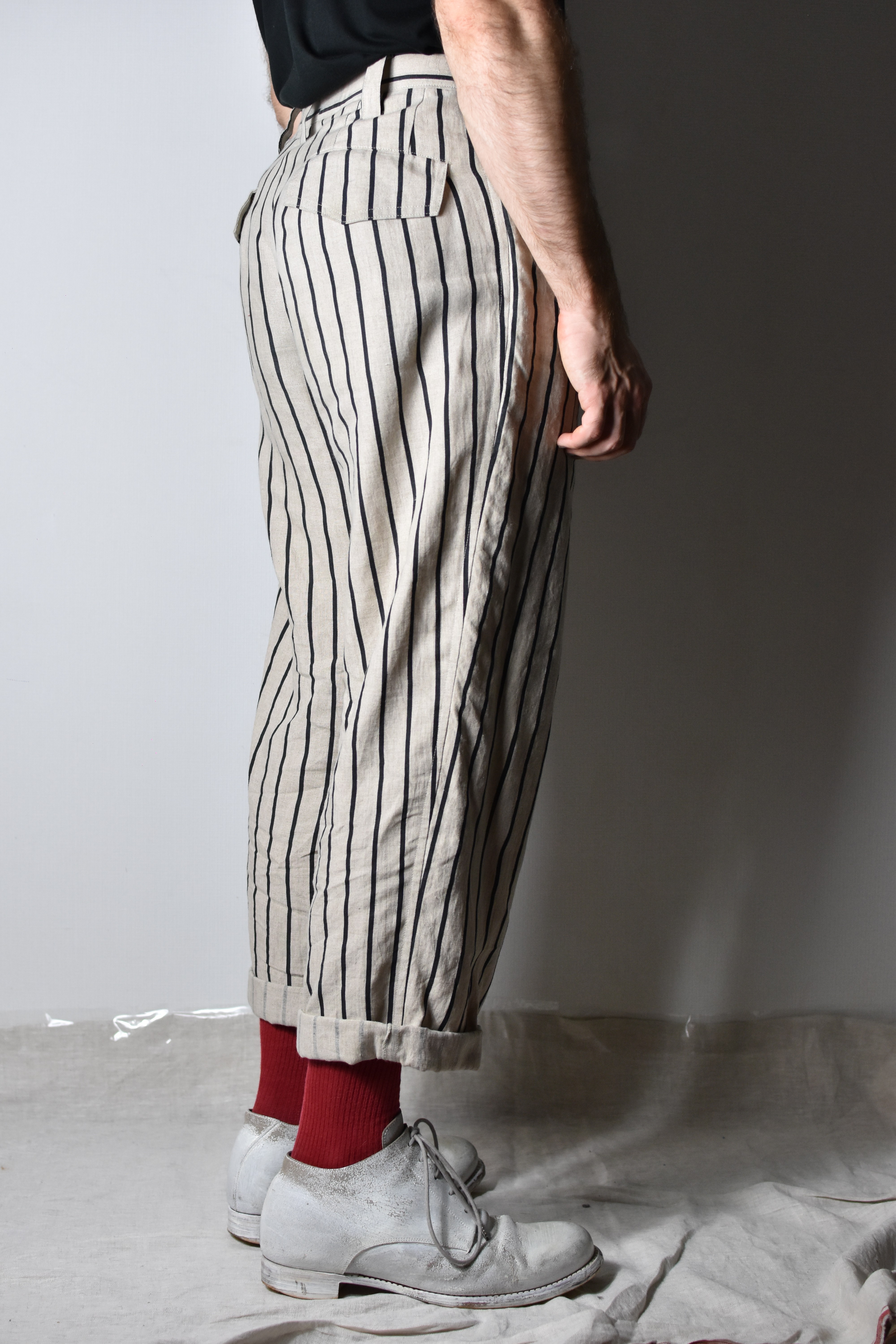 YYPH SS06 Striped Linen Pants - HR-P24-315 - 5