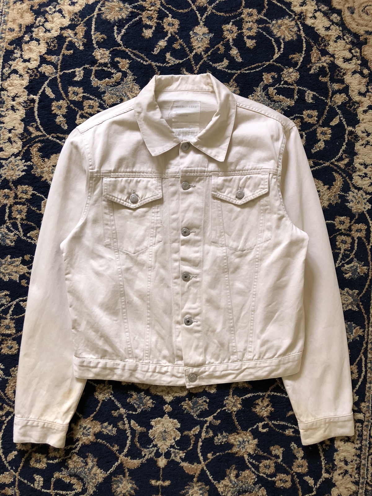 1998 Helmut Lang Off-white Vintage Cotton Jacket - 4